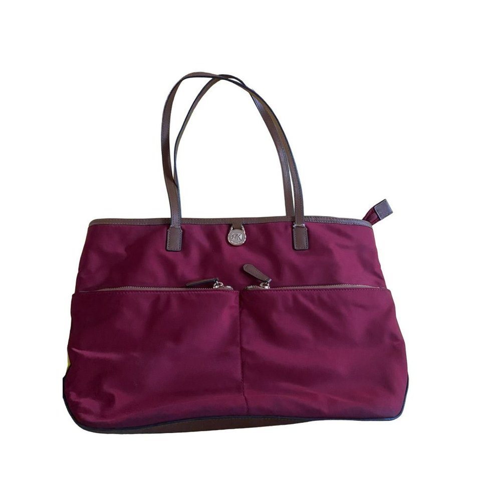 Michael Kors KEMPTON Red Polyester Zippered Tote
